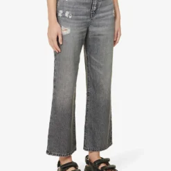 FRAME Le Jane Crop Straight-leg High-rise Jeans 8 FRAME Le Jane Crop Straight-leg High-rise Jeans -Outlet Pique Style Store R04146390 KALLINRIPS ALT02