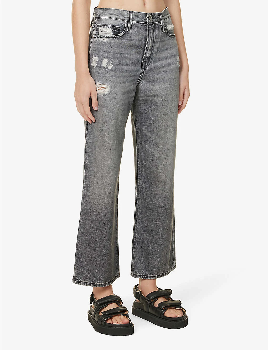 FRAME Le Jane Crop Straight-leg High-rise Jeans 3 FRAME Le Jane Crop Straight-leg High-rise Jeans - Image 3