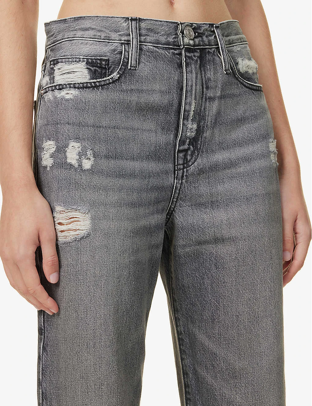 FRAME Le Jane Crop Straight-leg High-rise Jeans 5 FRAME Le Jane Crop Straight-leg High-rise Jeans - Image 5