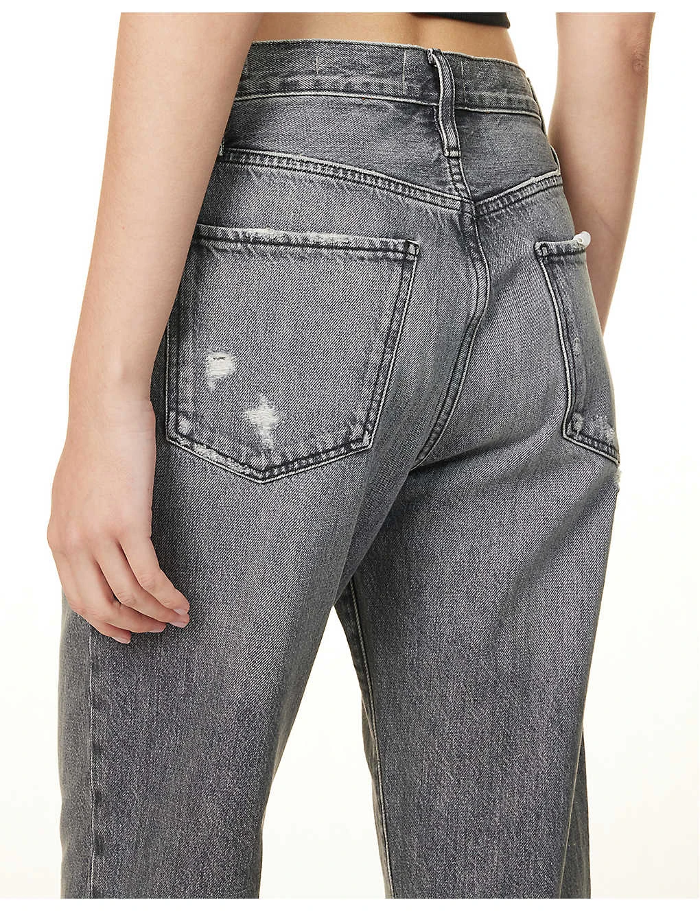 FRAME Le Jane Crop Straight-leg High-rise Jeans 6 FRAME Le Jane Crop Straight-leg High-rise Jeans - Image 6
