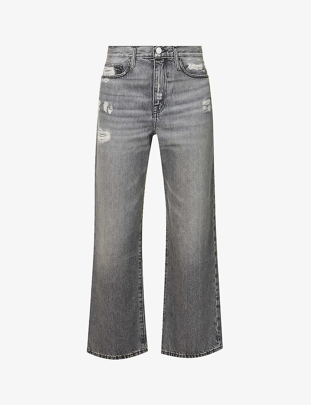 FRAME Le Jane Crop Straight-leg High-rise Jeans 1 FRAME Le Jane Crop Straight-leg High-rise Jeans