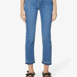 FRAME Le High Straight Raw-hem Straight-leg High-rise Stretch-denim Jeans 9 FRAME Le High Straight Raw-hem Straight-leg High-rise Stretch-denim Jeans -Outlet Pique Style Store R04146392 SAMSON ALT02