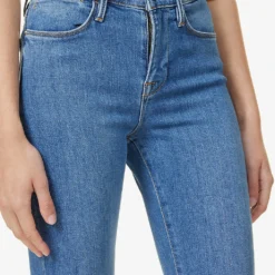 FRAME Le High Straight Raw-hem Straight-leg High-rise Stretch-denim Jeans 11 FRAME Le High Straight Raw-hem Straight-leg High-rise Stretch-denim Jeans -Outlet Pique Style Store R04146392 SAMSON ALT04