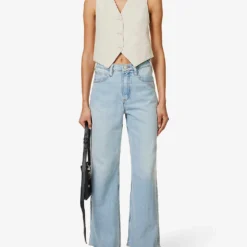 FRAME Le High ‘N’ Tight Wide-leg High-rise Recycled Cotton-blend Denim Jeans -Outlet Pique Style Store R04146393 LEGACYCHEW ALT01