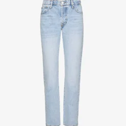 FRAME Le Slouch Straight-leg Low-rise Cotton And Recyled-cotton Blend Denim Jeans