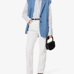 FRAME Le High ‘N’ Tight Wide-leg High-rise Jeans -Outlet Pique Style Store R04146397 RUMPLEDBLANC ALT01