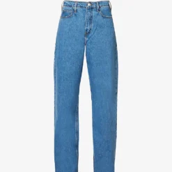 FRAME Le High ‘N’ Tight Contrast-stitch Wide-leg High-rise Jeans