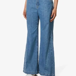 FRAME Le Baggy Palazzo Faded-wash Wide-leg Low-rise Jeans 9 FRAME Le Baggy Palazzo Faded-wash Wide-leg Low-rise Jeans -Outlet Pique Style Store R04146428 HAPPYINDIGO ALT02