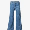 FRAME Le Baggy Palazzo Faded-wash Wide-leg Low-rise Jeans