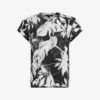 AllSaints Anna Jackie Floral-pattern Organic-cotton T-shirt