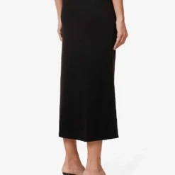 Porquerolles Mid-rise Knitted Maxi Skirt -Outlet Pique Style Store R04147077 BLACK ALT03
