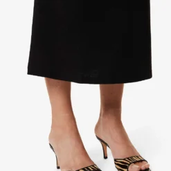 Porquerolles Mid-rise Knitted Maxi Skirt -Outlet Pique Style Store R04147077 BLACK ALT04