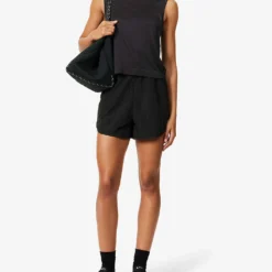 Varley Sleeveless Cropped Mesh Top 6 Varley Sleeveless Cropped Mesh Top -Outlet Pique Style Store R04147448 SNOWWHITE ALT01