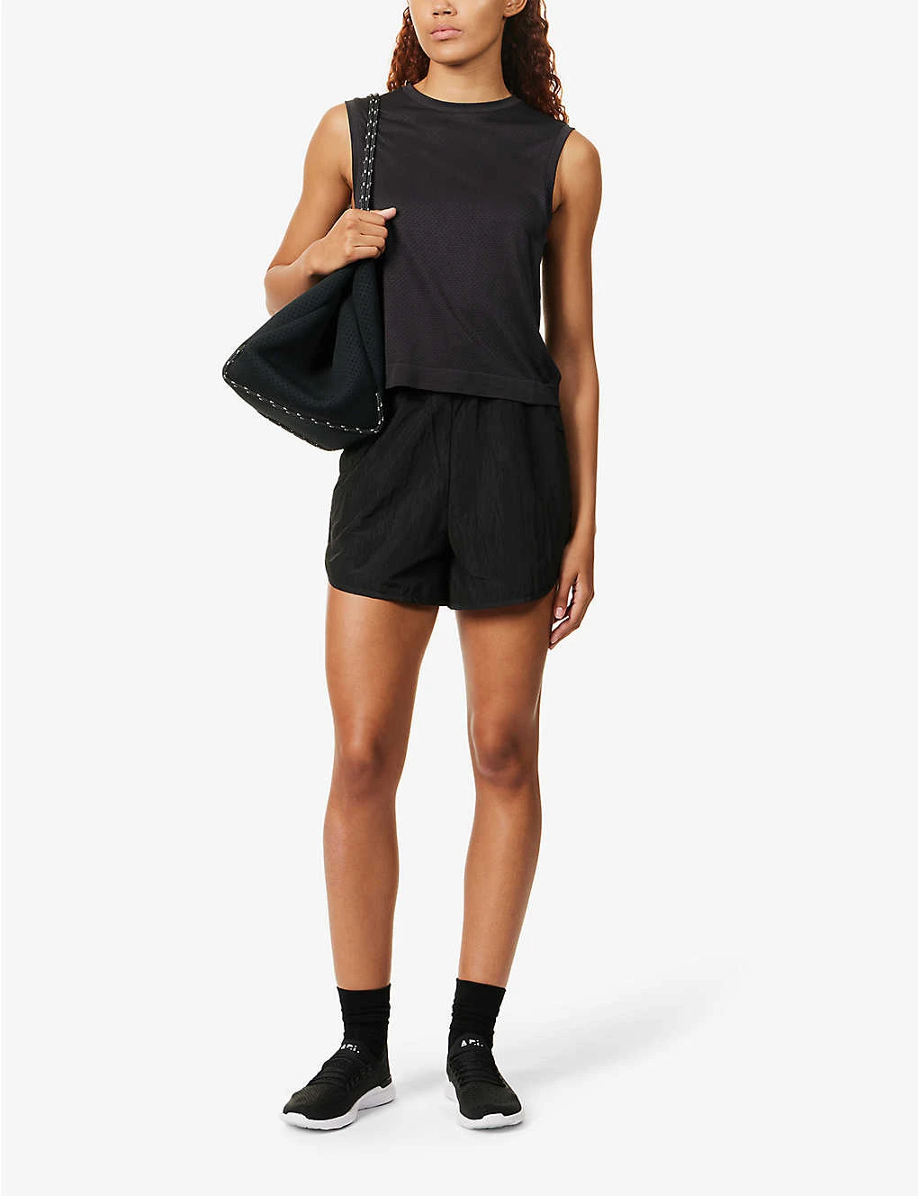 Varley Sleeveless Cropped Mesh Top 2 Varley Sleeveless Cropped Mesh Top - Image 2