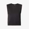Varley Sleeveless Cropped Mesh Top