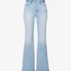 GOOD AMERICAN Good Legs Flared Mid-rise Stretch-denim Jeans