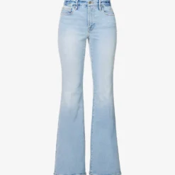 GOOD AMERICAN Good Legs Flared Mid-rise Stretch-denim Jeans