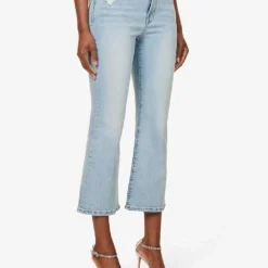 GOOD AMERICAN Good Legs Cropped Mid-rise Stretch-denim Jeans -Outlet Pique Style Store R04147918 INDIGO403 ALT02