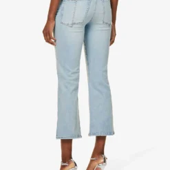 GOOD AMERICAN Good Legs Cropped Mid-rise Stretch-denim Jeans -Outlet Pique Style Store R04147918 INDIGO403 ALT03