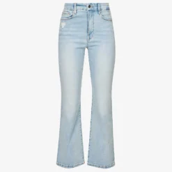 GOOD AMERICAN Good Legs Cropped Mid-rise Stretch-denim Jeans