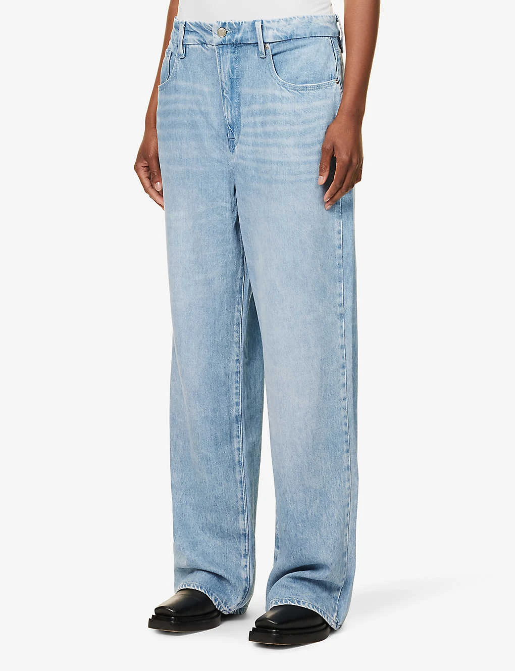 GOOD AMERICAN Good ‘90s Weightless Straight-leg Mid-rise Lyocell-blend Jeans 4 GOOD AMERICAN Good ‘90s Weightless Straight-leg Mid-rise Lyocell-blend Jeans - Image 4