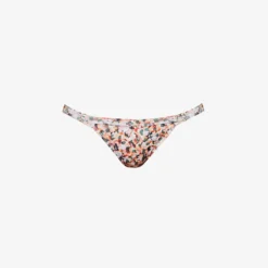 Gold Palm Nelly Mid-rise Bikini Bottoms