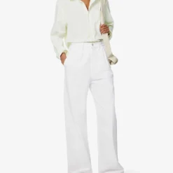 CITIZENS OF HUMANITY Martizy Wide-leg High-rise Organic-denim Jeans -Outlet Pique Style Store R04148281 PRISMLTCREAM ALT01