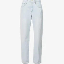 AGOLDE Fusion Wide-leg High-rise Organic-denim Jeans