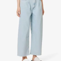 AGOLDE Dagna Relaxed-fit High-rise Recycled Cotton-blend Denim Jeans -Outlet Pique Style Store R04148468 PIVOTMEDWASHEDIND ALT02