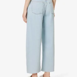 AGOLDE Dagna Relaxed-fit High-rise Recycled Cotton-blend Denim Jeans -Outlet Pique Style Store R04148468 PIVOTMEDWASHEDIND ALT03