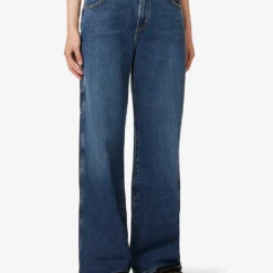 AGOLDE Magda Wide-leg Mid-rise Organic-denim-blend Jeans -Outlet Pique Style Store R04148474 DARKNESSWASHEDBLACK ALT02