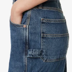 AGOLDE Magda Wide-leg Mid-rise Organic-denim-blend Jeans -Outlet Pique Style Store R04148474 DARKNESSWASHEDBLACK ALT04