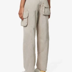 AGOLDE Cass Tapered-leg High-rise Organic-denim Jeans -Outlet Pique Style Store R04148479 DRABDARKKHAKI ALT03