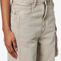 AGOLDE Cass Tapered-leg High-rise Organic-denim Jeans -Outlet Pique Style Store R04148479 DRABDARKKHAKI ALT04