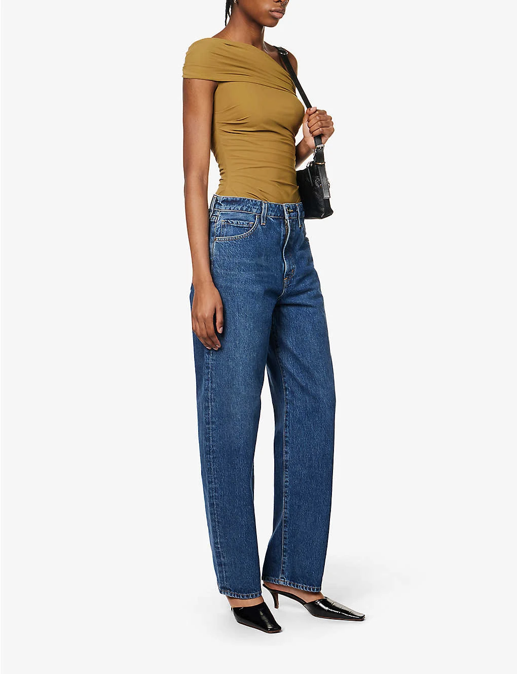 The Idris Brand-patch Wide-leg High-rise Jeans 2 The Idris Brand-patch Wide-leg High-rise Jeans - Image 2