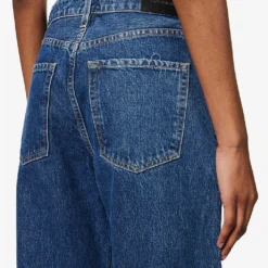 The Idris Brand-patch Wide-leg High-rise Jeans 11 The Idris Brand-patch Wide-leg High-rise Jeans -Outlet Pique Style Store R04148536 DYERMIDWASHEDIND ALT04