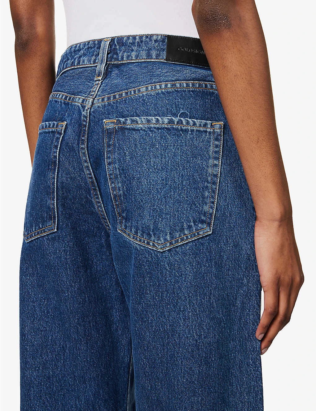 The Idris Brand-patch Wide-leg High-rise Jeans 5 The Idris Brand-patch Wide-leg High-rise Jeans - Image 5