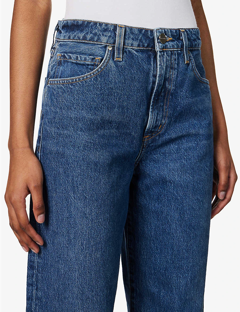 The Idris Brand-patch Wide-leg High-rise Jeans 6 The Idris Brand-patch Wide-leg High-rise Jeans - Image 6