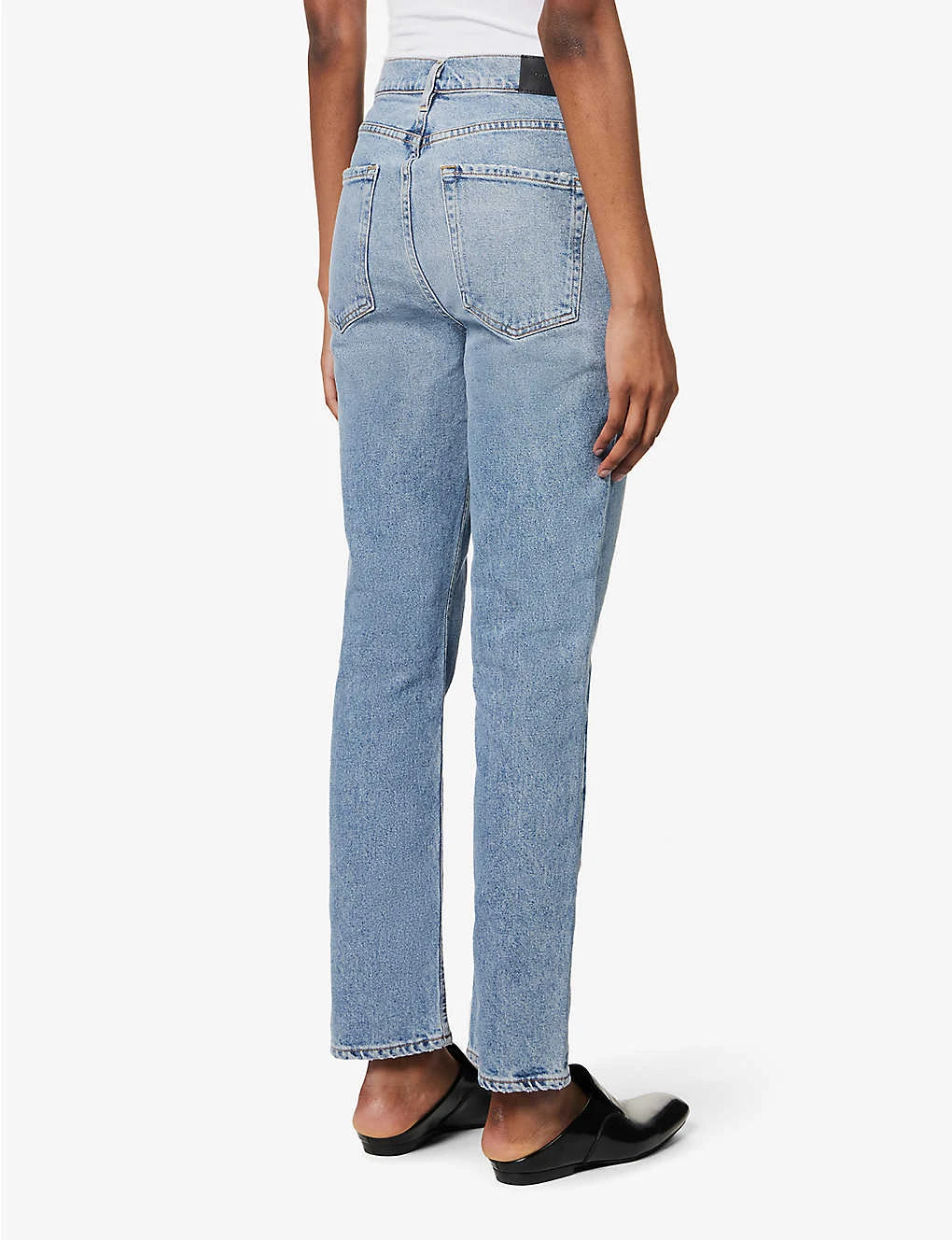 The Morgan Straight-leg High-rise Cotton-blend Jeans 4 The Morgan Straight-leg High-rise Cotton-blend Jeans - Image 4