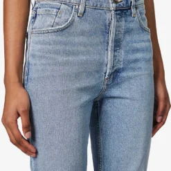The Morgan Straight-leg High-rise Cotton-blend Jeans 12 The Morgan Straight-leg High-rise Cotton-blend Jeans -Outlet Pique Style Store R04148542 WAYLANDPALEVINTIND ALT05