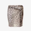 GOOD AMERICAN Twist Animal-print Recycled Polyester-blend Sarong