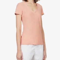 JAMES PERSE V-neck Regular-fit Cotton-jersey T-shirt -Outlet Pique Style Store R04149004 SPRITZ ALT02