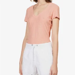 JAMES PERSE Elasticated-waist Striped Cotton-blend Shorts 7 JAMES PERSE Elasticated-waist Striped Cotton-blend Shorts -Outlet Pique Style Store R04149005 WHITE ALT02