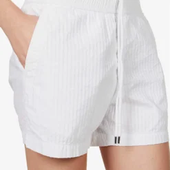 JAMES PERSE Elasticated-waist Striped Cotton-blend Shorts 9 JAMES PERSE Elasticated-waist Striped Cotton-blend Shorts -Outlet Pique Style Store R04149005 WHITE ALT04