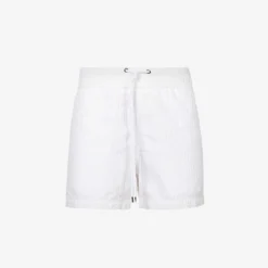JAMES PERSE Elasticated-waist Striped Cotton-blend Shorts