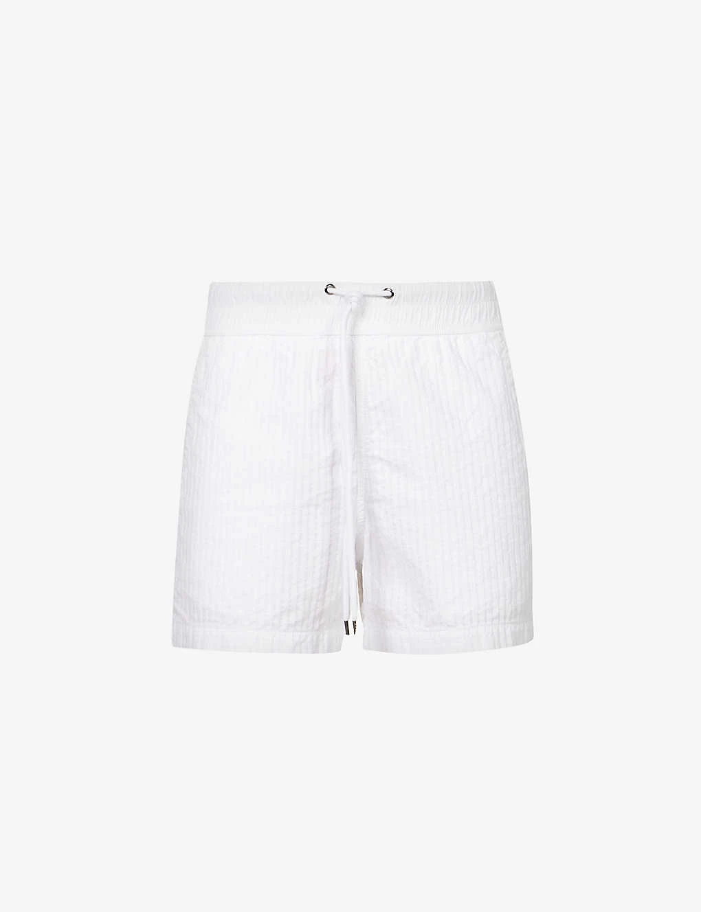 JAMES PERSE Elasticated-waist Striped Cotton-blend Shorts 1 JAMES PERSE Elasticated-waist Striped Cotton-blend Shorts