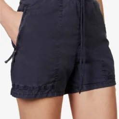 JAMES PERSE Utility High-rise Stretch-cotton Shorts 9 JAMES PERSE Utility High-rise Stretch-cotton Shorts -Outlet Pique Style Store R04149006 TITAN ALT04