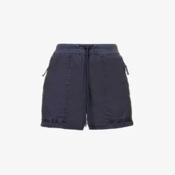 JAMES PERSE Utility High-rise Stretch-cotton Shorts