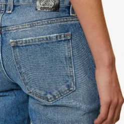 Straight-leg Mid-rise Jeans 10 Straight-leg Mid-rise Jeans -Outlet Pique Style Store R04149025 BLUE ALT04