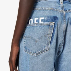 Upcycled Double-waistband Straight-leg High-rise Jeans -Outlet Pique Style Store R04149759 ASSAMPLE ALT06